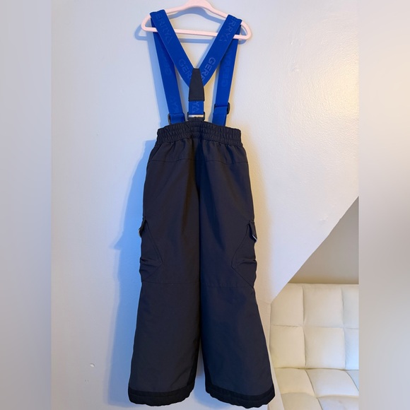 GERRY Kids Youth XS - 5/6 Snow Pants with Removable Blue Adjustable Suspenders - Picture 7 of 10